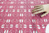 Pink Laser Cut Leather Lambskin Hide 5.3 Square Feet Rare Intricate Design  LMS00027